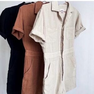 MATE the label short sleeve line romper
